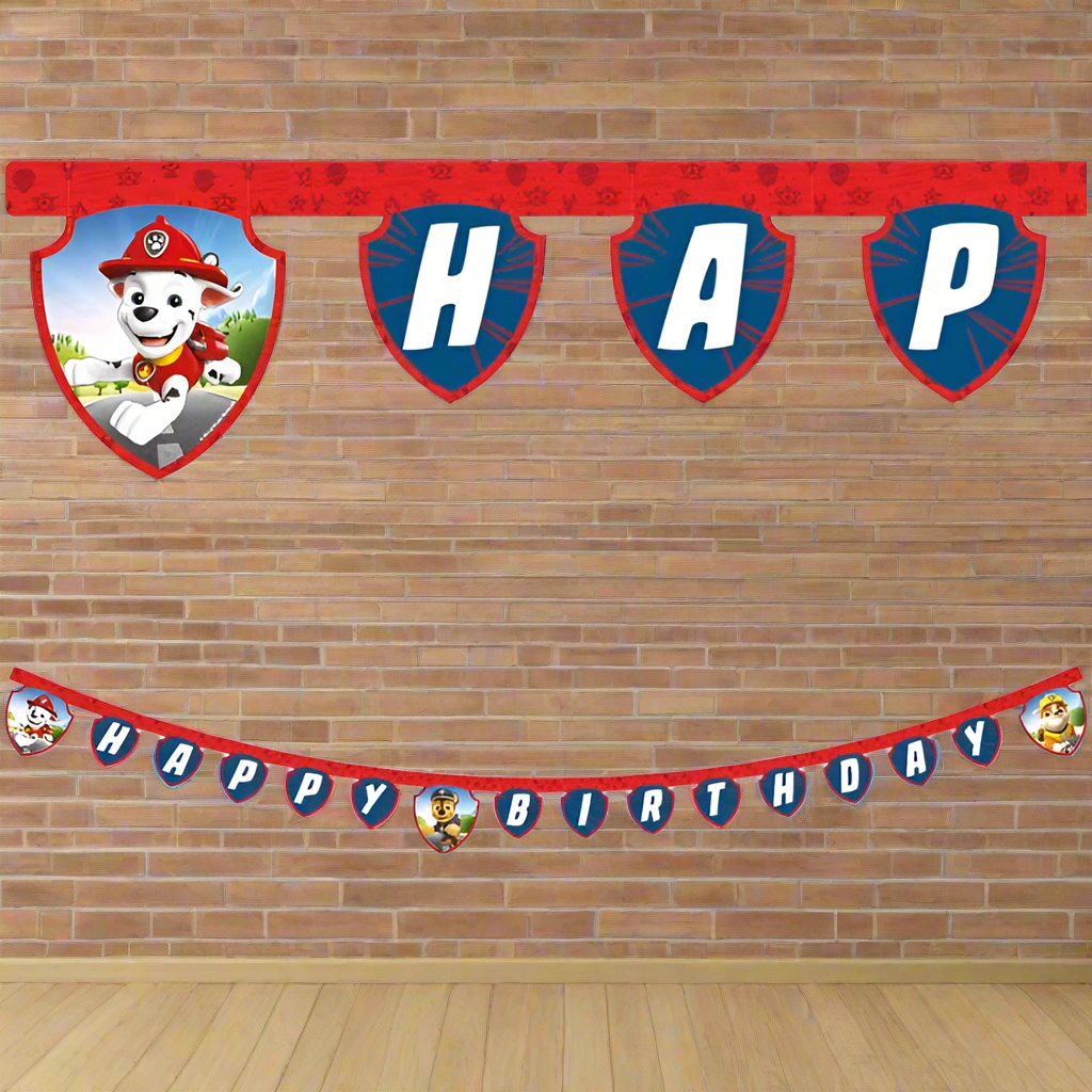 Paw Patrol Rescue Heroes Birthday Banner 2 metres