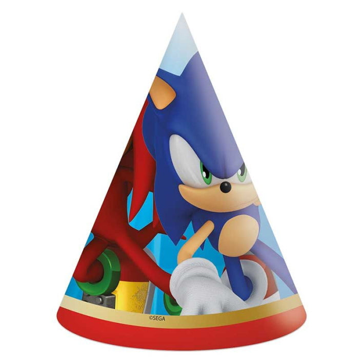Sonic the HedgehogParty Hats Pack of 6 | Party Save Smile