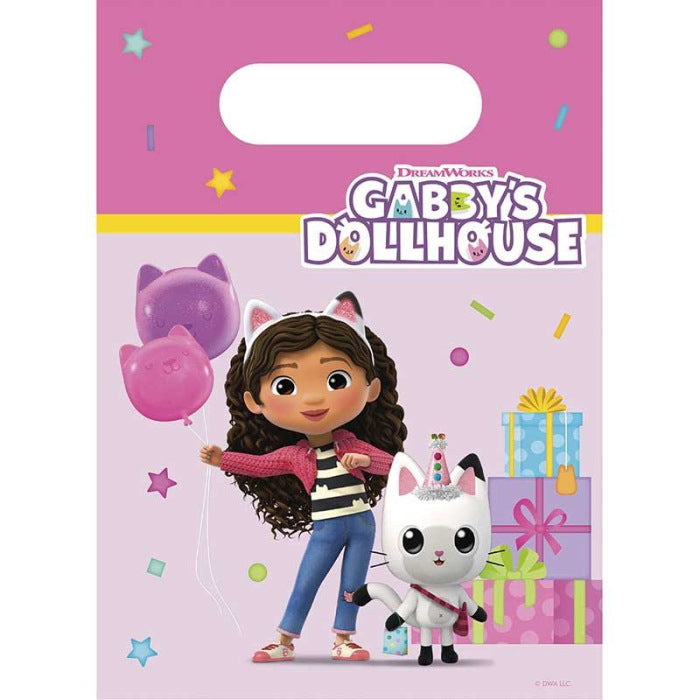 Gabby Dollhouse Party Bags Paper Pack of 4 | Party Save Smile