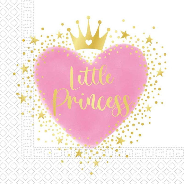 Little Princess Party Napkins Pack of 20 | Party Save Smile