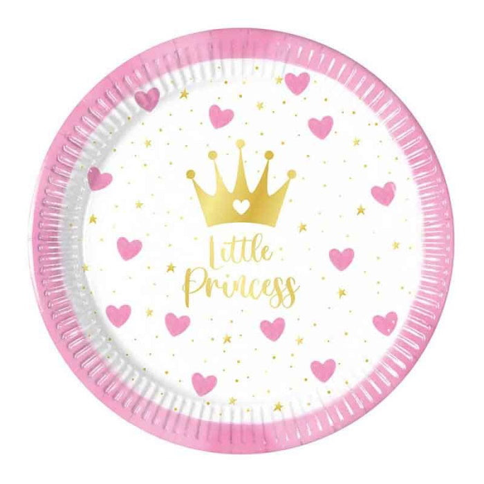 Little Princess Paper Plates Pack of 8 | Party Save Smile