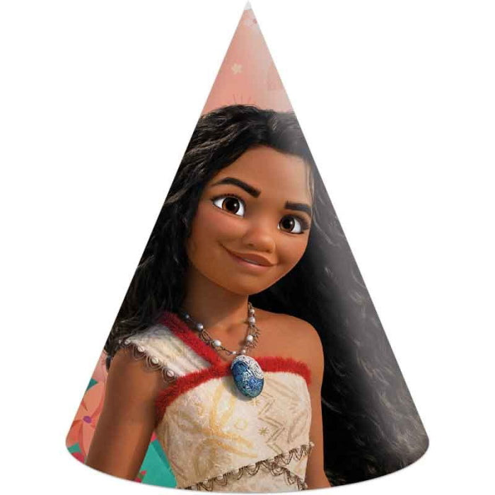 Moana Card Party Hats 6 Pack | Party Save Smile