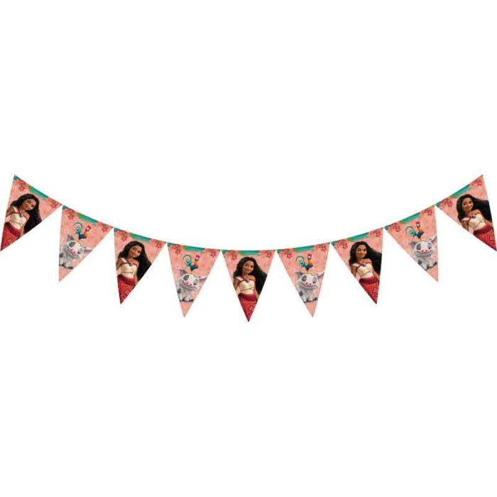 Moana Bunting Flag Banner 2.3 metres | Party Save Smile