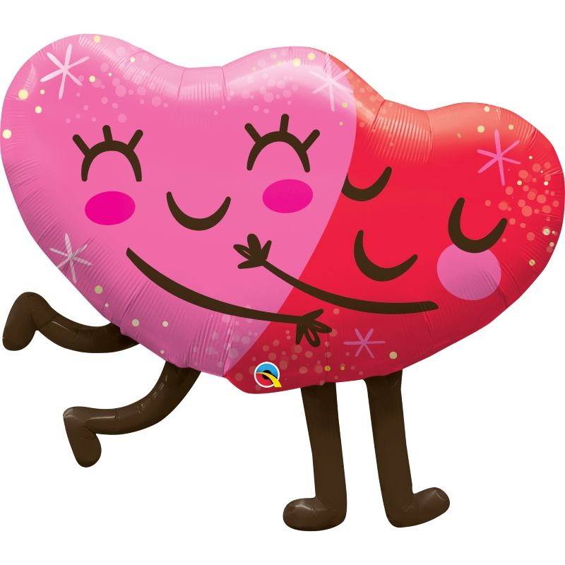 Hugging Hearts Foil Balloon 36 inches | Party Save Smile