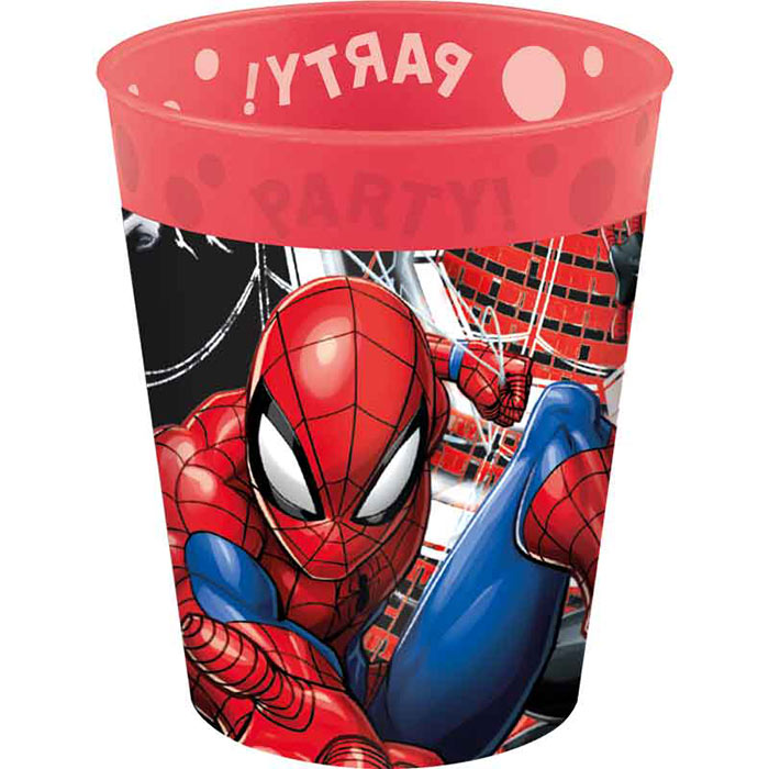 Spiderman Cup Reusable 4 Pack 200ml (World of Webs) | Party Save Smile