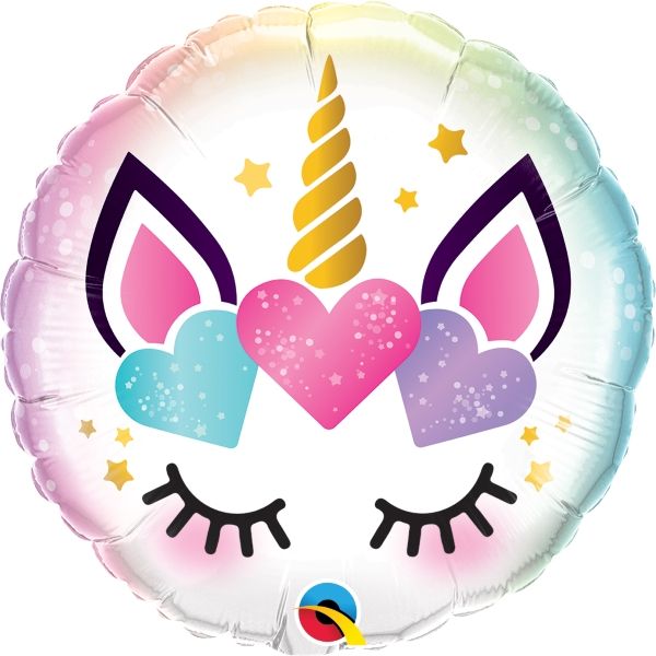 Eyelash Unicorn Foil Balloons 18 inches | Party Save Smile
