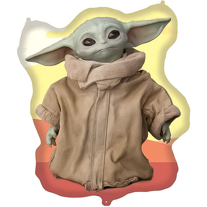 Mandalorian Yoda Shaped Foil Balloon 40 Inches | Party Save Smile