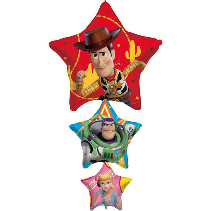 Toy Story 4 Foil Balloon: Woody Forky Buzz Bo Peep | Party Save Smile