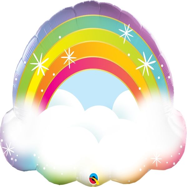 Rainbow Cloud Shaped Giant Foil | Helium Balloon | Party Save Smile