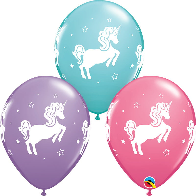 Unicorn Pastel Colours Latex Balloons 11 Inch