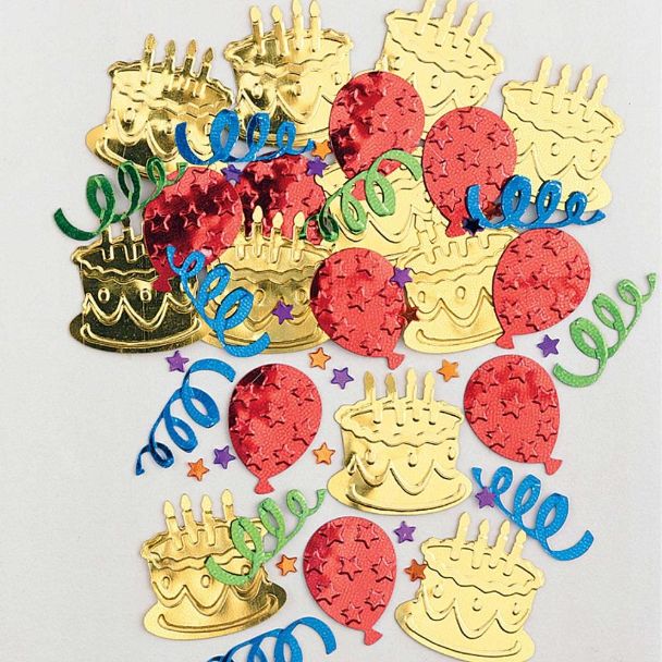 Cake | Swirls | Balloons | Stars Table Confetti Decoration | Party Save Smile