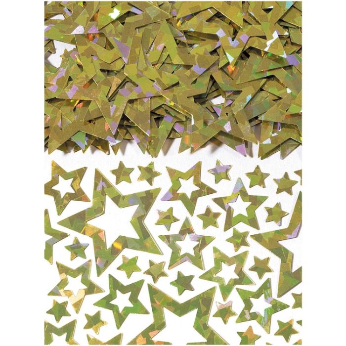 Gold Shimmering Confetti Stars 14 Grams | Party Save Smile