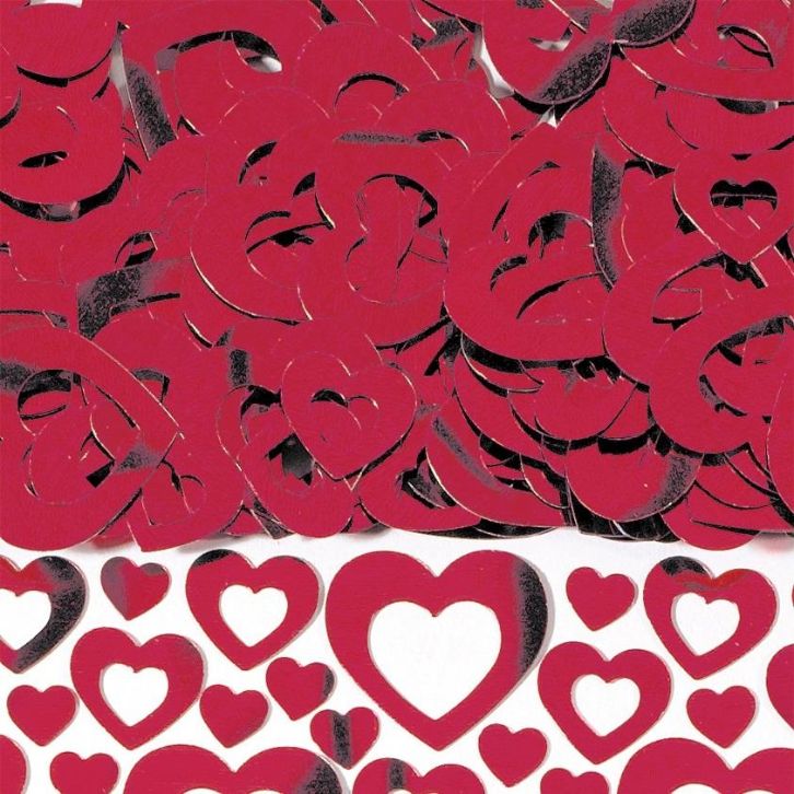 Red Heart Table Confetti 14 grams | Party Save Smile