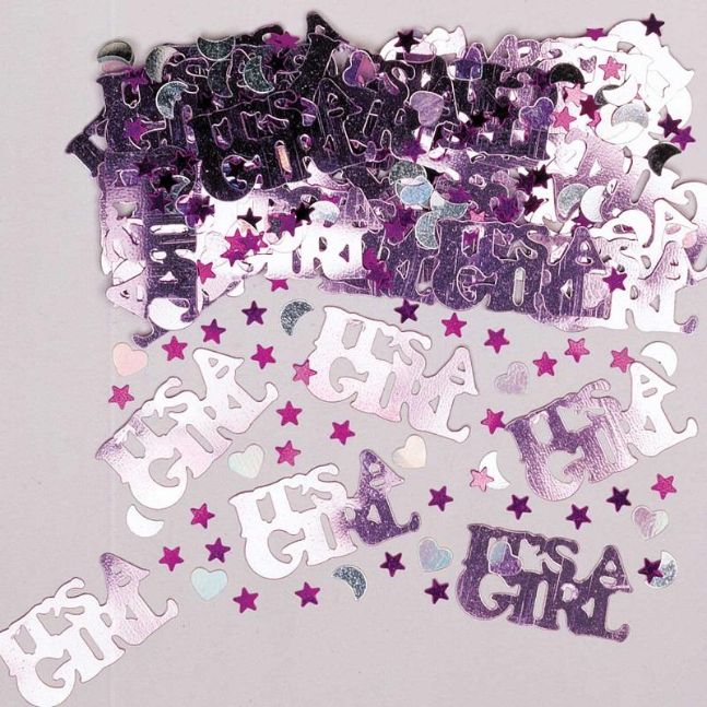 Its a Girl Baby Shower Table Confetti 14 Grams | Party Save Smile