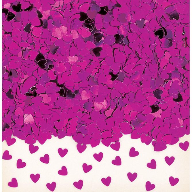 Pink Heart Table Confetti 14 grams | Party Save Smile