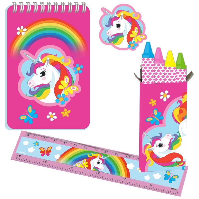 Unicorn Stationery Party Bag Favour Fillers Pack of 20 | Party Save Smile