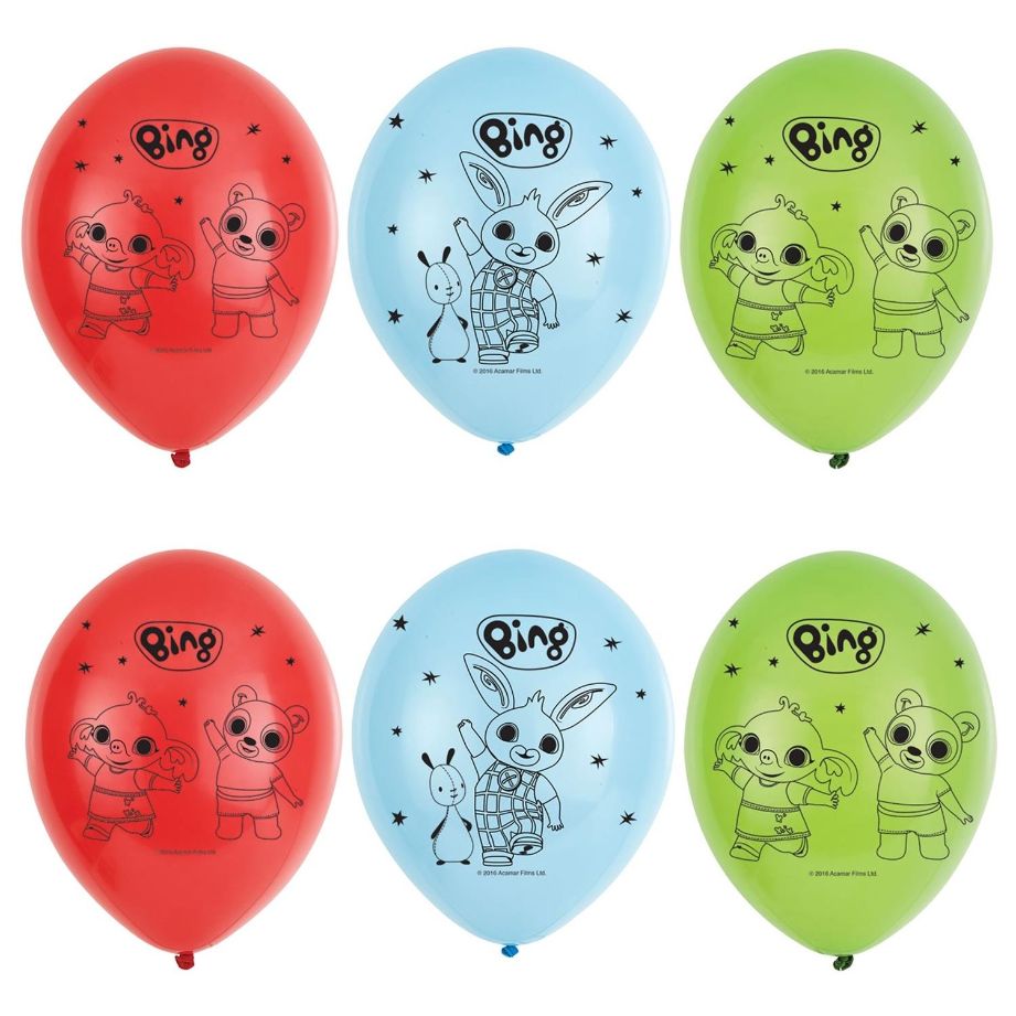 Bing Latex Balloons Pack of 6 | Party Save Smile