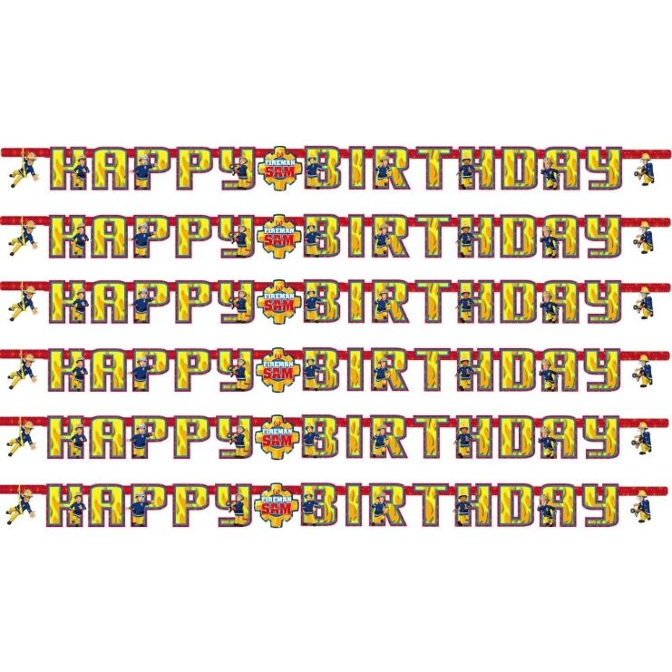 Fireman Sam Birthday Banner 1.6 metres | Party Save Smile