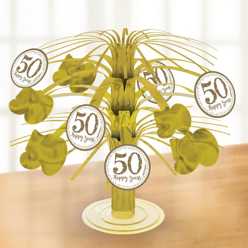 50th Wedding Anniversary Table Centrepieces 19cm | Party Save Smile