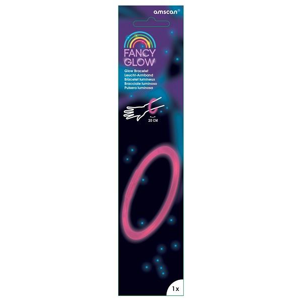 Pink Fancy Glow Stick: Glow in the Dark Bracelet | Party Save Smile