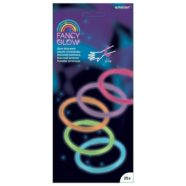 25 Fancy Glow Sticks: Glow in the Dark Bracelets | Party Save Smile