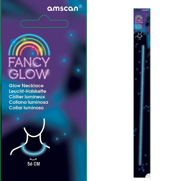 Blue Fancy Glow Stick: Glow in the Dark Necklace | Party Save Smile