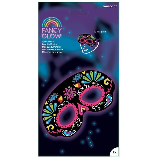 Day of the Dead Skull Mask - Glow in the Dark | Party Save Smile