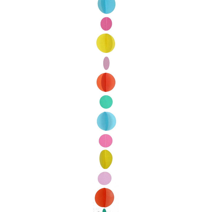 Multicoloured Dots Balloon Tail 1.2 Metres | Party Save Smile