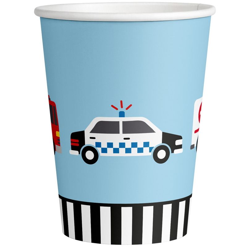Road Vehicle Paper Party Cups Pack of 8 | Party Save Smile