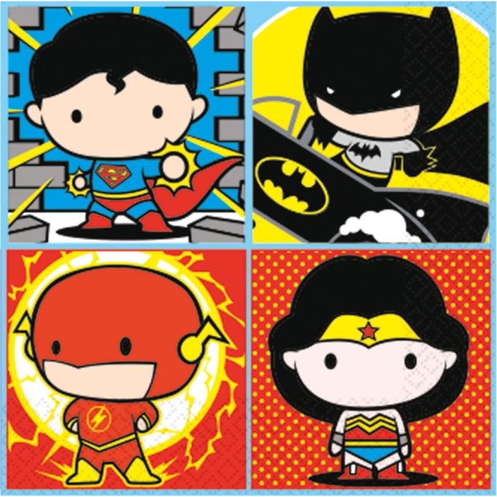 Justice League Cartoon Party Pack: Tableware & Decoration Kit
