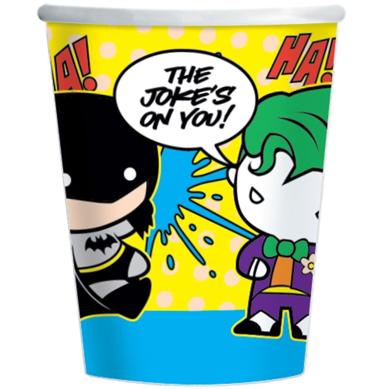 Batman vs Joker Paper Cups Pack of 8 | Party Save Smile
