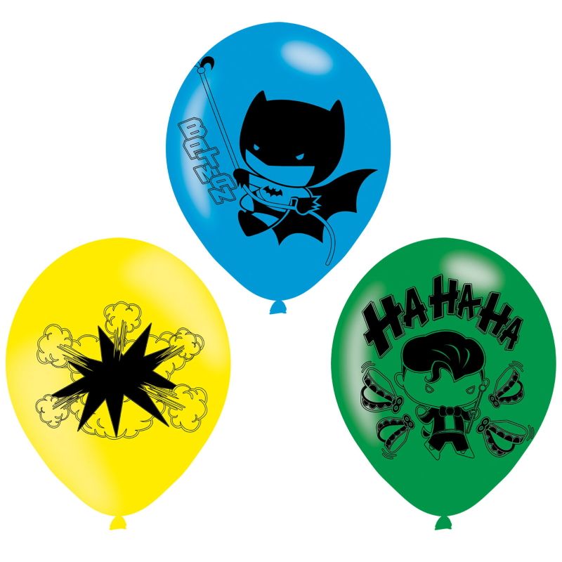 Batman vs Joker Latex Balloons Pack of 6 | Party Save Smile