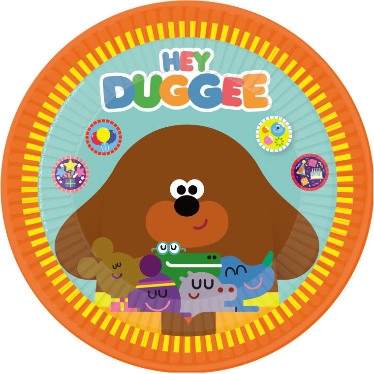 Hey Duggee Plates Pack of 8 | Party Save Smile