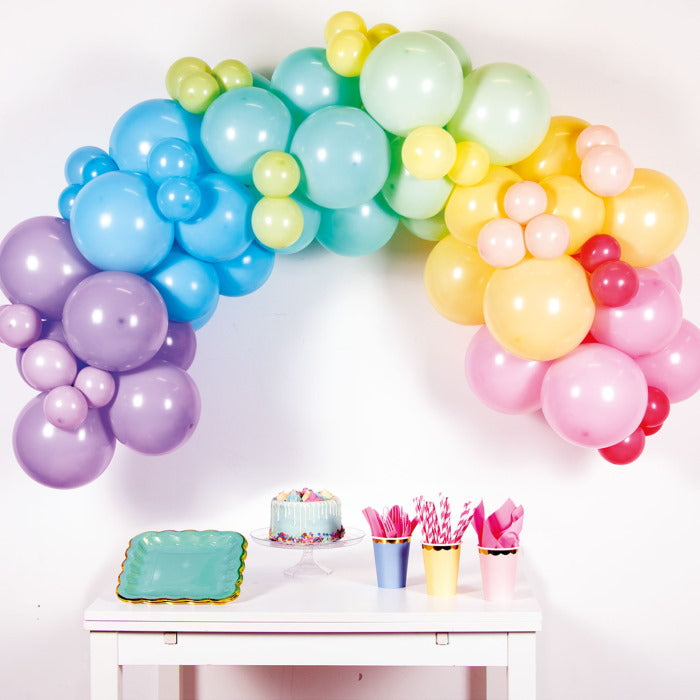 Pastel Colour Balloon Arch Garland Kit | Party Save Smile