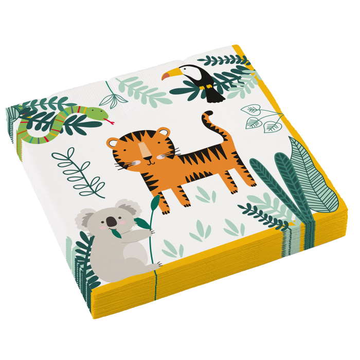 Get Wild Safari Napkins Pack of 16 | Party Save Smile
