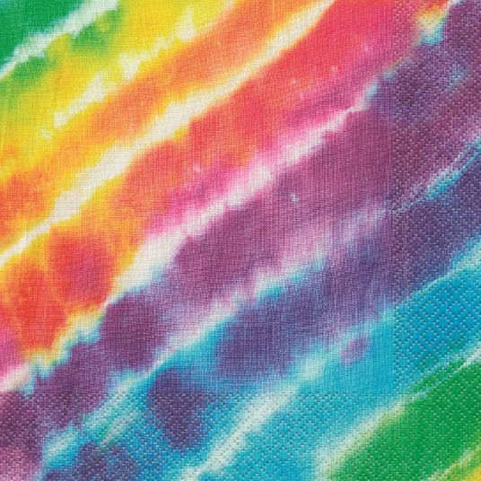 Tie Dye Party Napkins Pack of 16 Serviettes | Party Save Smile
