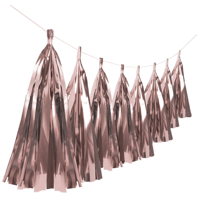 Rose Gold Tassel Garland 6 metres | Party Save Smile