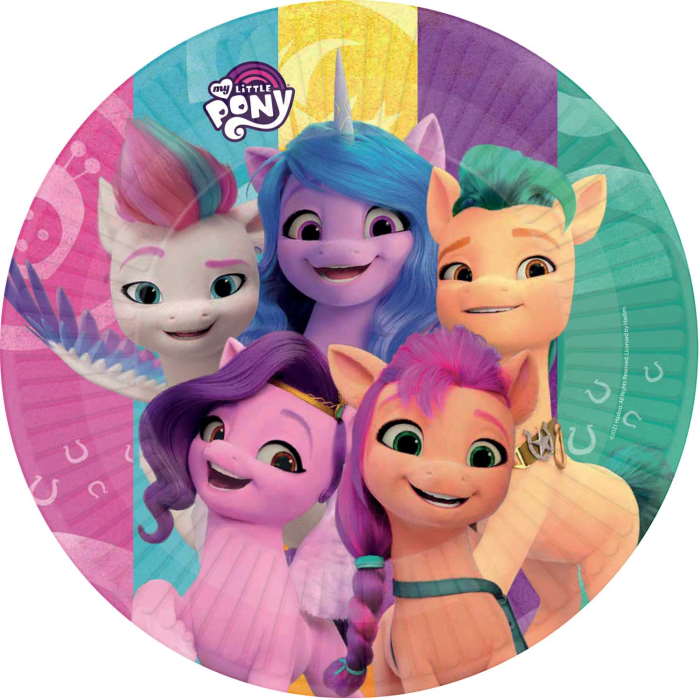 My Little Pony Paper Plates 23cm Pack of 8 | Party Save Smile