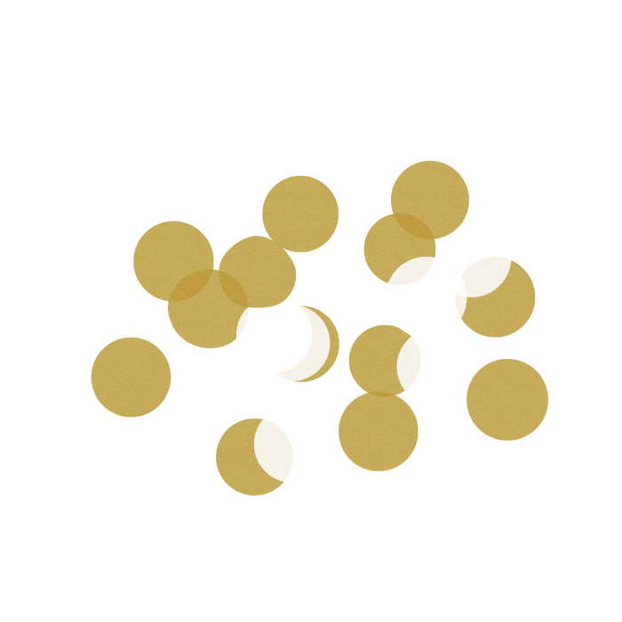 Gold | White Tissue Paper Confetti Decoration 10 Grams | Party Save Smile