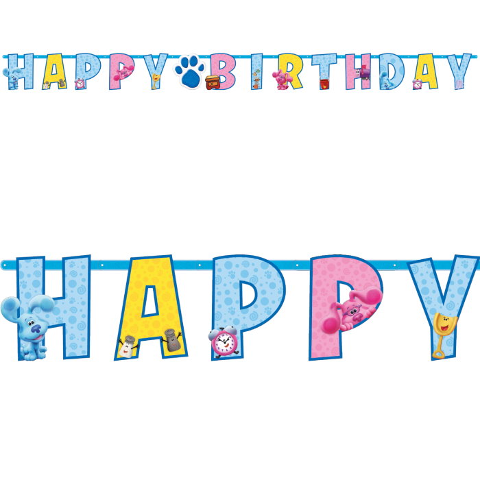 Blues Clues Happy Birthday Banner 1.8 Metres | Party Save Smile