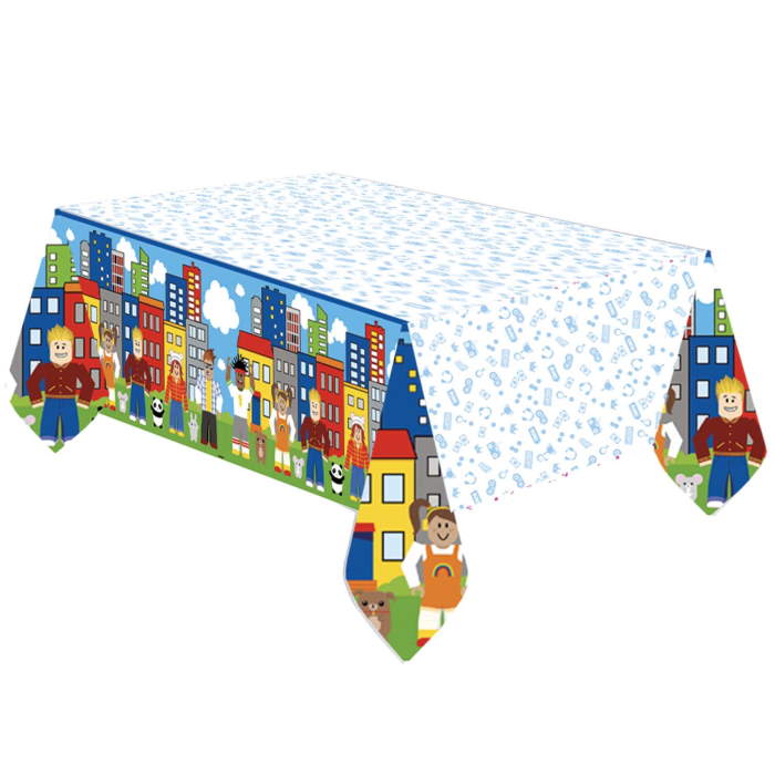 Party Town Tablecover Tablecloth 180 x 120cm | Party Save Smile