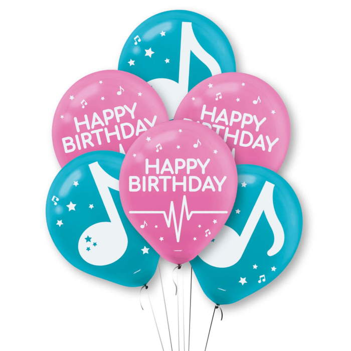 Internet Famous Happy Birthday Latex Balloons Pack of 6 | Party Save Smile