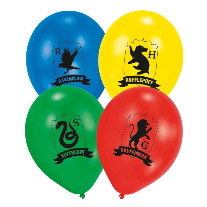 Harry Potter Houses Latex Balloons Pack of 6 | Party Save Smile