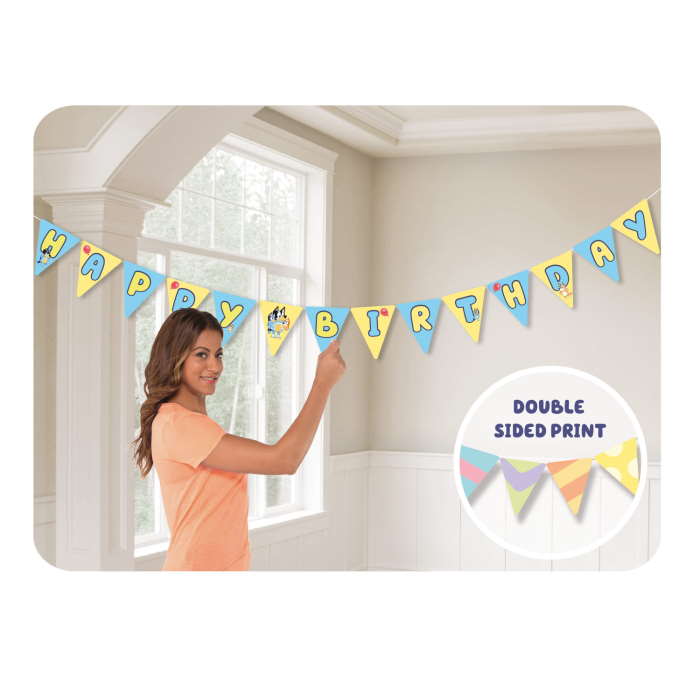 Bluey Party Bunting Banner 4.5 metres | Party Save Smile