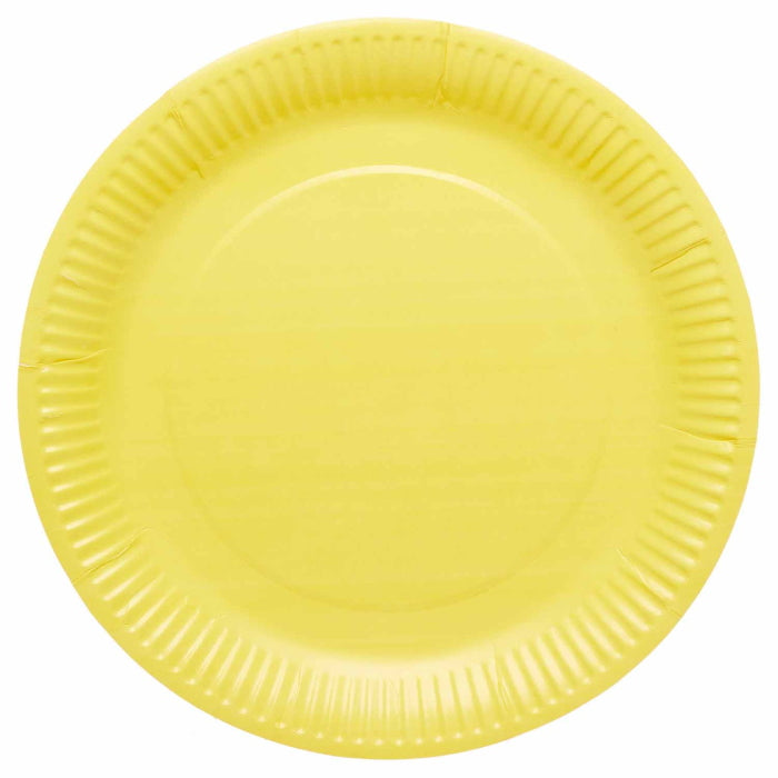 Buttercup Yellow Plates Pack of 8 | Party Save Smile