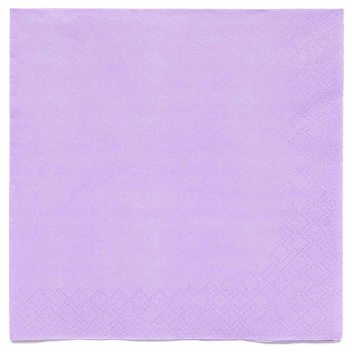 Lavender Paper Napkins Pack of 20 | Party Save Smile
