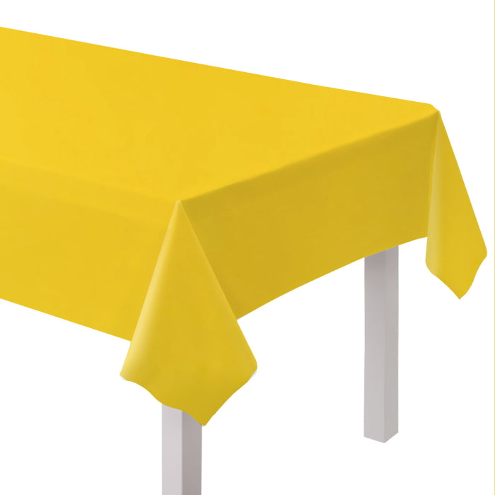 Buttercup Yellow Paper Table Cloth 1.37 x 2.74m | Party Save Smile