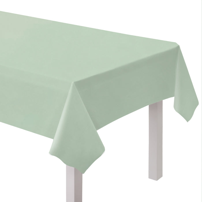 Duck Egg Blue Paper Table Cloth 1.37 x 2.74m | Party Save Smile