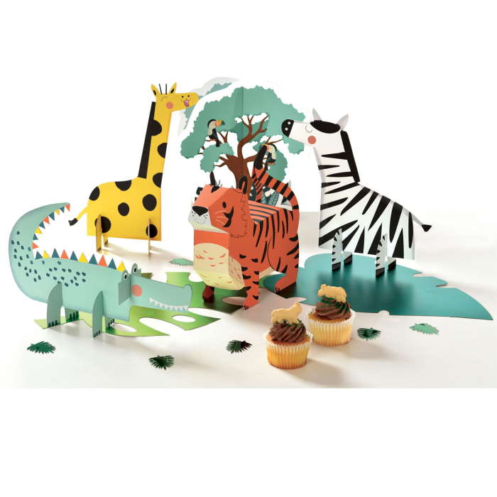 Get Wild Safari Table Centrepieces Pack of 5 | Party Save Smile