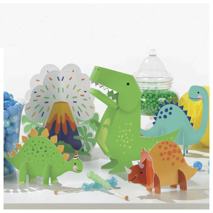 Dino-mite Dinosaur Table Centrepieces Pack of 5 | Party Save Smile